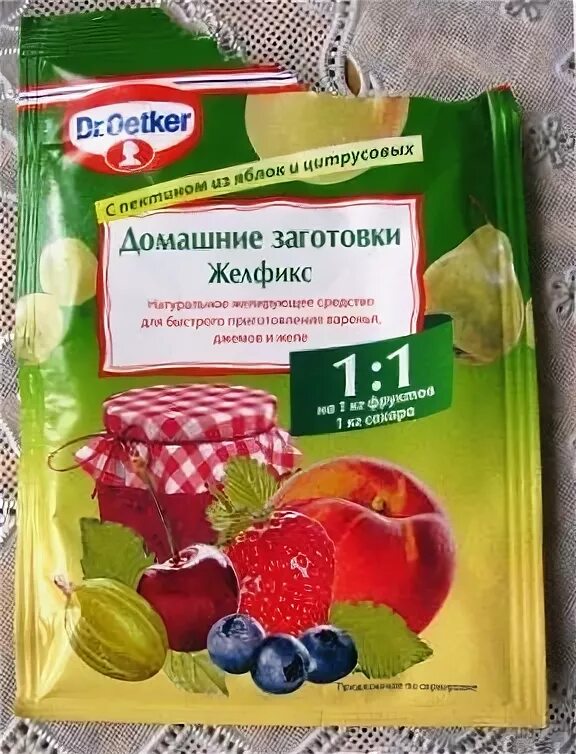 Загустить пектином