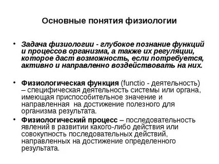 Перечислите основные функции организма