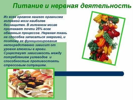 Доклад по обж питание