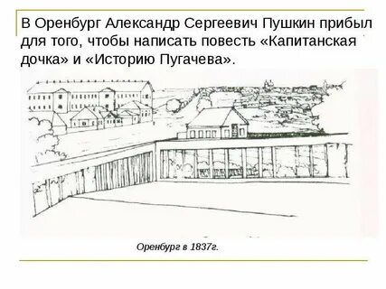 Приезд пушкина в оренбург