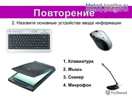 Устройства ввода клавиатура мышь