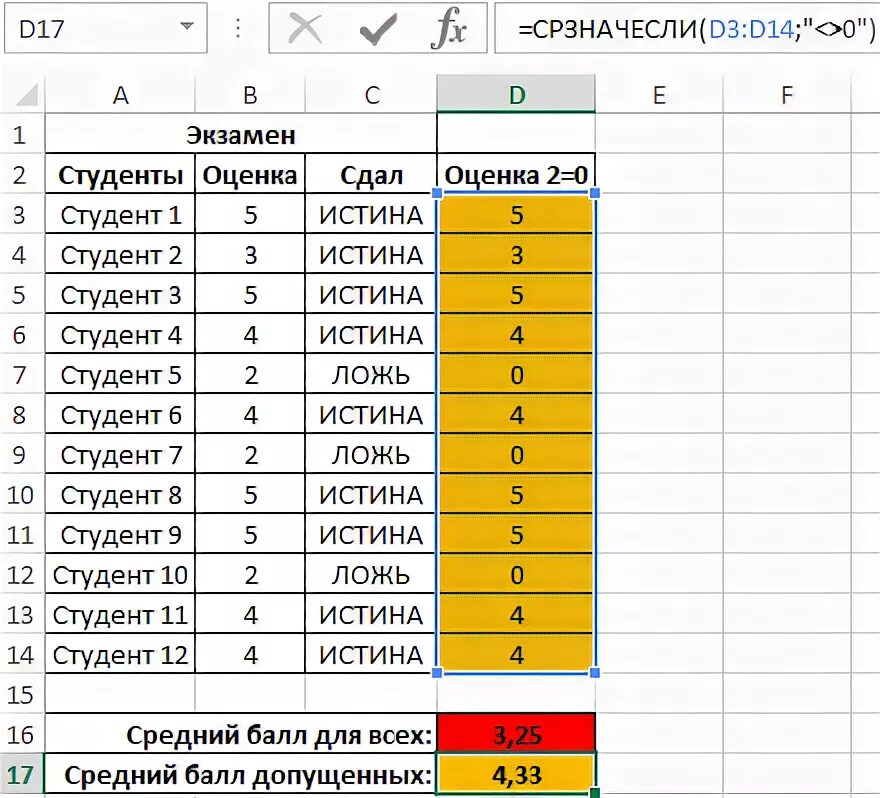 Формула средней оценки в excel. СРЗНАЧ В эксель. Истина ложь в excel формула. СРЗНАЧ формула в эксель.