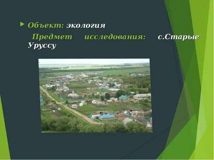 Экологический проект села