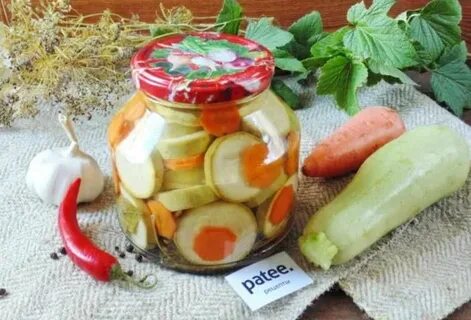 Кабачки консервированные салаты