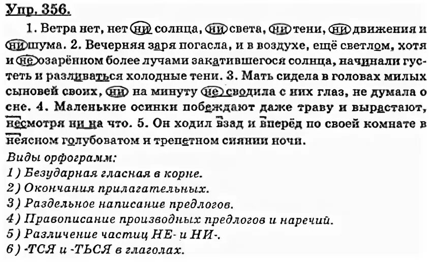 Упр 356 6 класс ладыженская