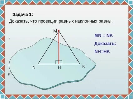 Равны ли наклонные