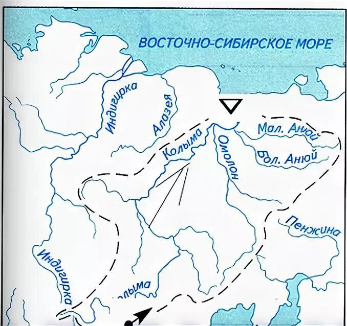 Бассейн реки Колыма. Река Колыма Исток и Устье на карте. Река Колыма на карте России Исток и Устье. Бассейн реки Колыма на контурной карте. Индигирка бассейн океана