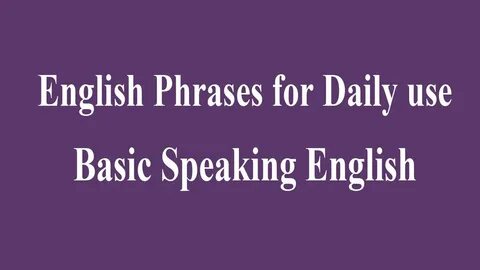 English speaking in use