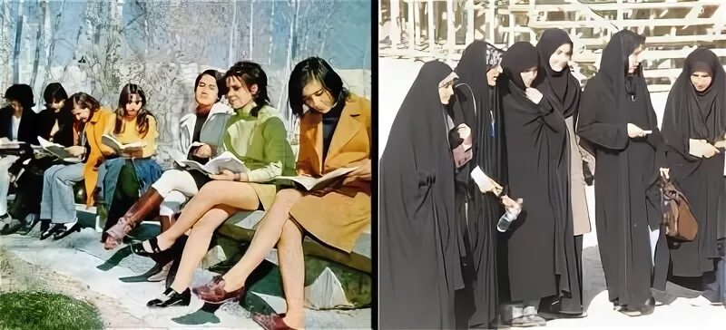 Иран фото до и после Ответы : Почему иранцы жили раньше как нормальные люди без религиозных фа