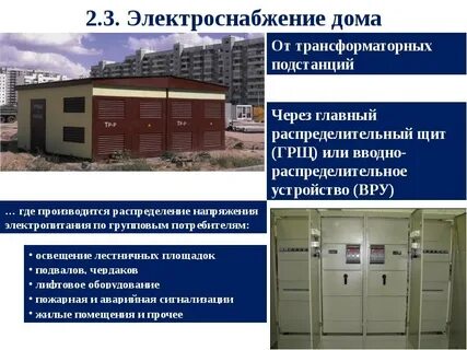 Электроустановки общественных зданий