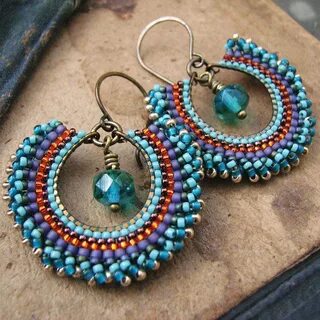 Серьги из бисера своими руками