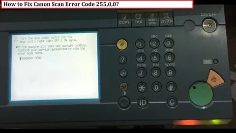 Canon ошибка 099