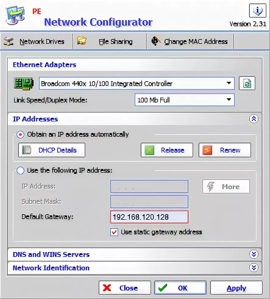 Сети support. Network Configurator. Где отключить Network Configurator.