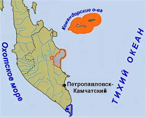 Карта командорские острова географическое положение