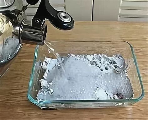 Чистка серебра содой