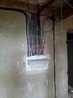 Штукатурка проводов