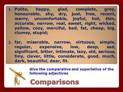 Give the comparative