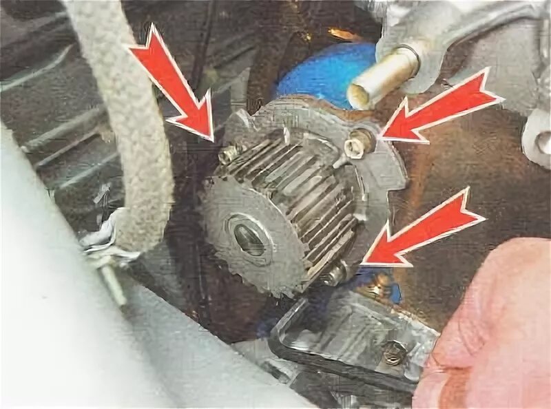 Как заменить помпу лада калина Replacing the camshaft oil seal Lada Granta