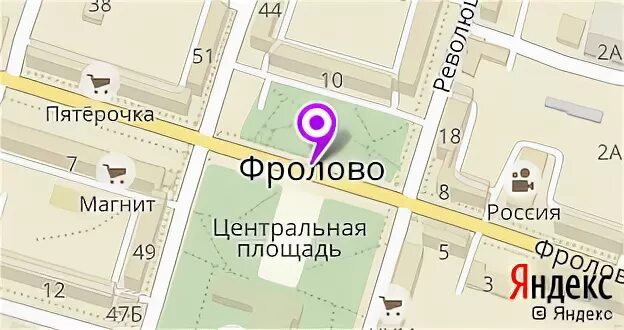 Карта фролово