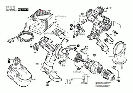 Устройство шуруповерта bosch