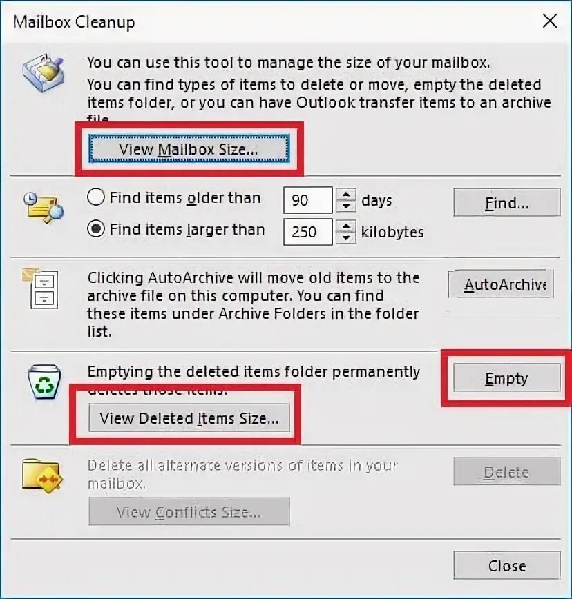 Mailbox for user is full. Размеры мэйлбокс. очистить переполненный почтовый ящик outlook. outlook your mailbox is almost full. переполняется почта outlook постоянно.