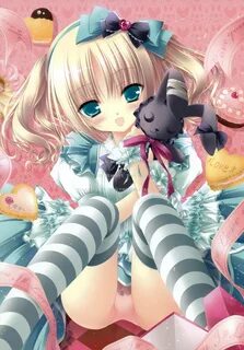 Blondes panties lolicon striped 