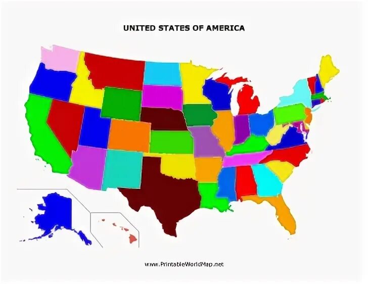 Color State. Color States web. USA Print. USA Color. State coloured