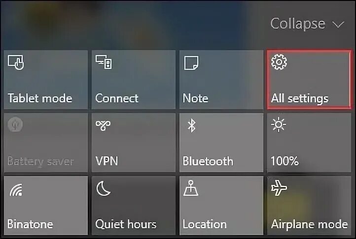 All settings were