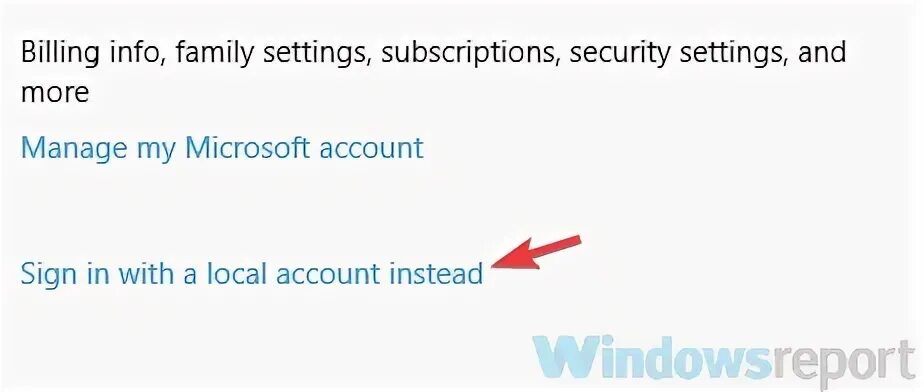 Follow in settings