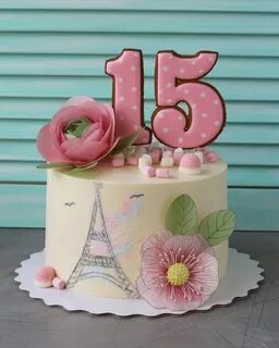 Торт день рождения 15
