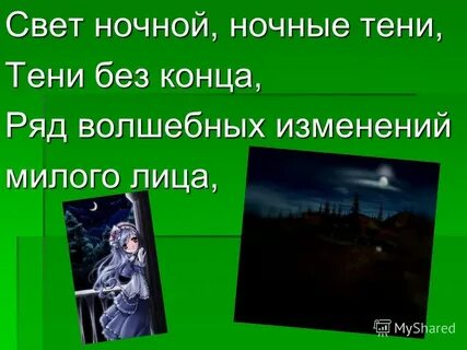Ночные тени тени без конца