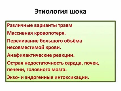 Различного генеза