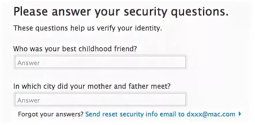 Security question