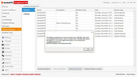 Version database