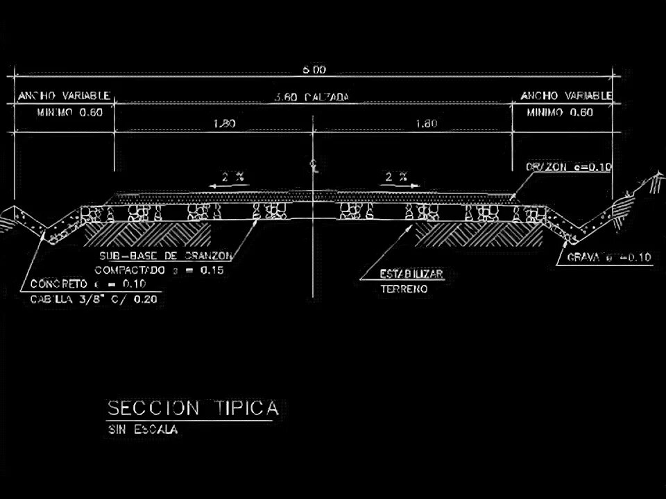 Временная автодорога из щебня чертеж автокад Конструкция бетонного покрытия дорожной одежды Фрилансер Владимир В. Назаров m