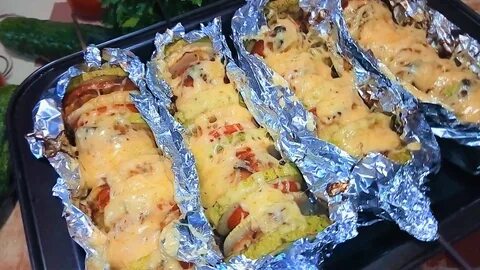Грудка в фольге в духовке с овощами