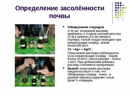 Как определить хлорид
