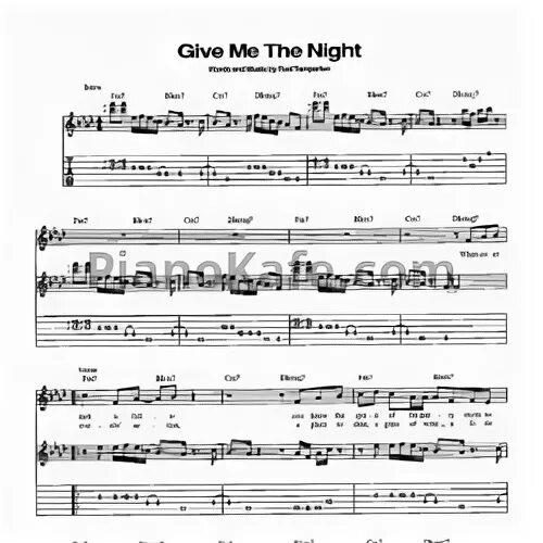 George benson give me the night. Джордж Бенсон give me the Night Ноты. Джордж Бенсон Ноты бас гитара маскарад. Lady. George Benson Ноты.