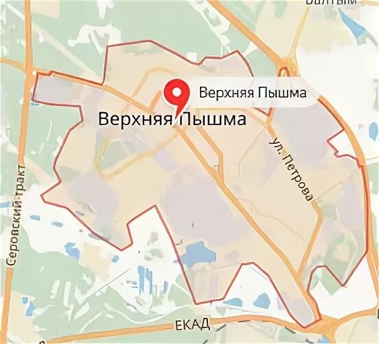 Карта пышмы