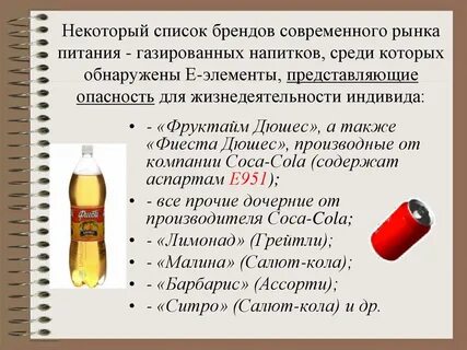 Список лимонадов