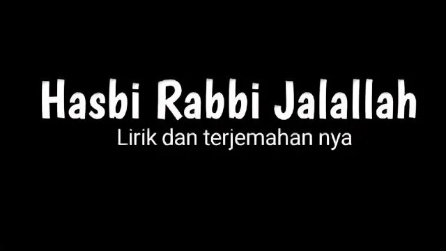 Hasbi rabbi на русском