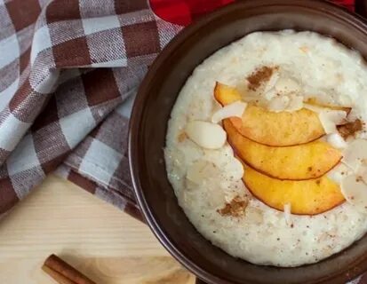 Каша с персиком