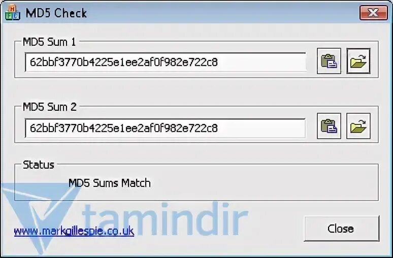 Md5sum windows
