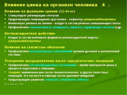 Тошнит после приема цинка