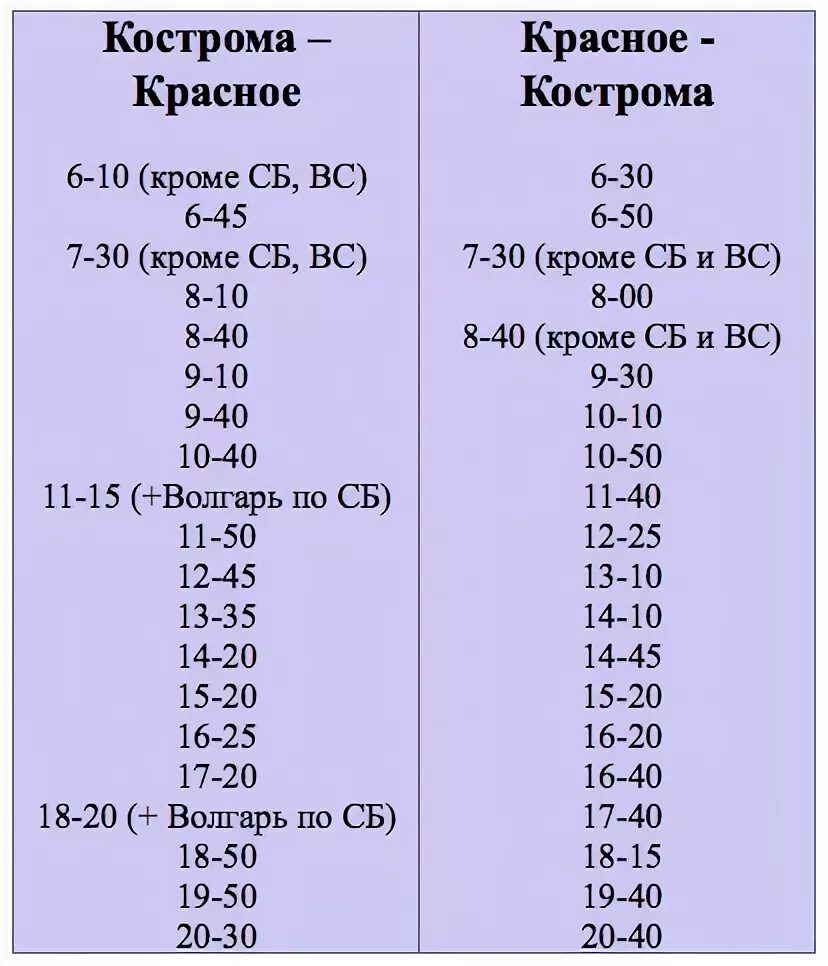 Расписание автобусов 35 красное