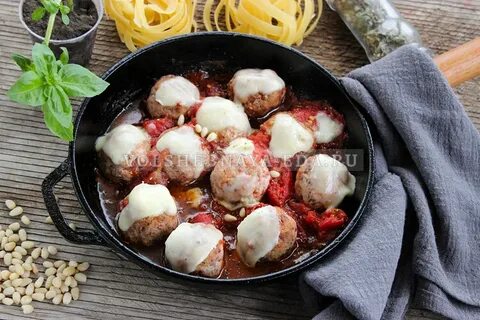 Митболы с сырным кремом