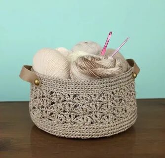 Корзиночки из шнура крючком