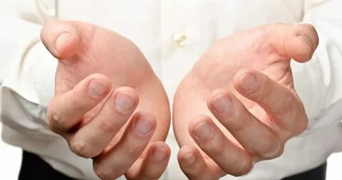 Hands going out