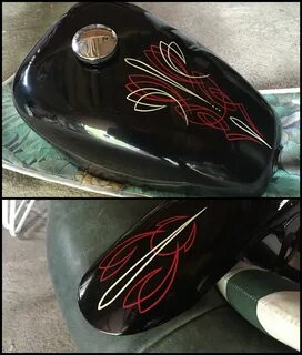 Pinstripe Art, Motorcycle Tank, Pinstriping Designs, Kustom Kulture, Cyclin...