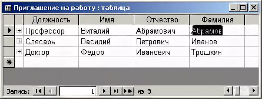 Сортировка по фамилиям